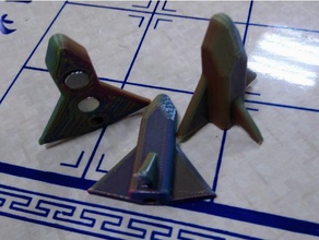 space shuttle magnete, portachiavi 3d print model - Mito3D