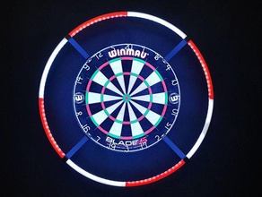 Dartscheibe led-ring corona dart darts led ring steeldarts Ziel 3d print model - Mito3D