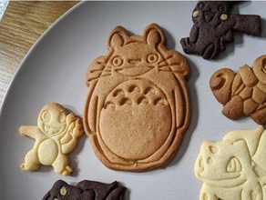 fixed totoro cookie cutter my neighbor 3d print model - Mito3D