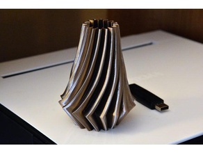 vase 106 v1 container pencil holder spiral 3d print model - Mito3D