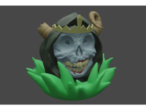 adventure time lich led-ready bust led 3d print model - Mito3D