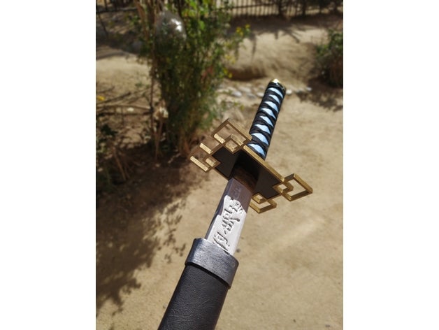 tokito muichirou tsuba - kimetsu no yaiba demon slayer cosplay katana kimetsunoyaiba 3D print model - Mito3D