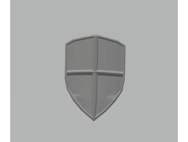 simple great shield 3D print model - Mito3D