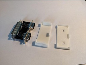 amiga 4 joueur adaptateur cas l'adaptateur la boîte joystick 3d print model - Mito3D