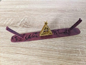 elder wand stand - harry potter deathly halows hallows harrypotter 3d print model - Mito3D
