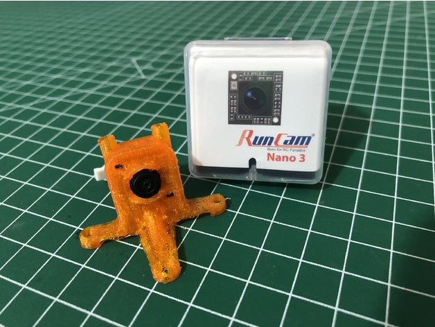 babytooth palillo de dientes dosel montaje la cámara runcam nano 2 3 el monte newbeedrone pequeño chillido 3D print model - Mito3D