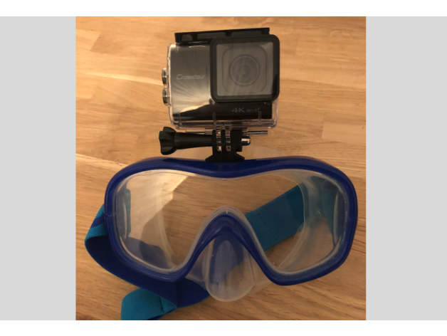 snorkeling immersioni maschera gopro mount decathlon le la subacquee snorkel 3D print model - Mito3D