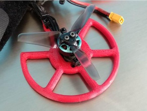 flat propeller protection 150 mm fpv frame 3 inches props tpu 3d print model - Mito3D