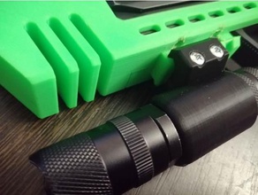 ışık tutucu usp v1 airsoft aksesuarları tabanca sima el feneri hayır desteğini picatinny demiryolu 3d print model - Mito3D