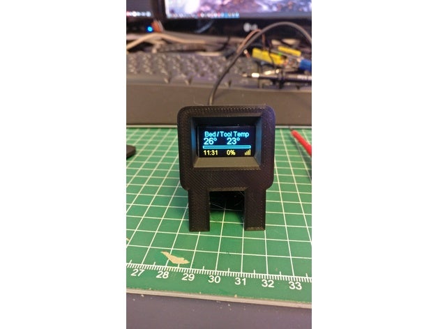 bicolor remix lid 3d printer monitor octoprint esp8266 nodemcu amica 3D print model - Mito3D