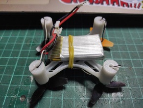720 brushed drone frame 3d print model - Mito3D