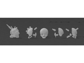 servo cranio - admech un esploso 3d print model - Mito3D