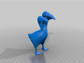3 têtes d'hydre goose de l'oie sans titre, le jeu d'oie du vidéo 3d print model - Mito3D