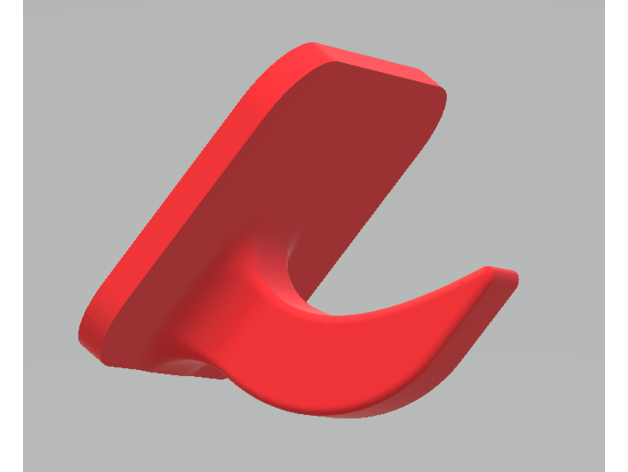 pequeño gancho utilizar cinta adhesiva 3D print model - Mito3D