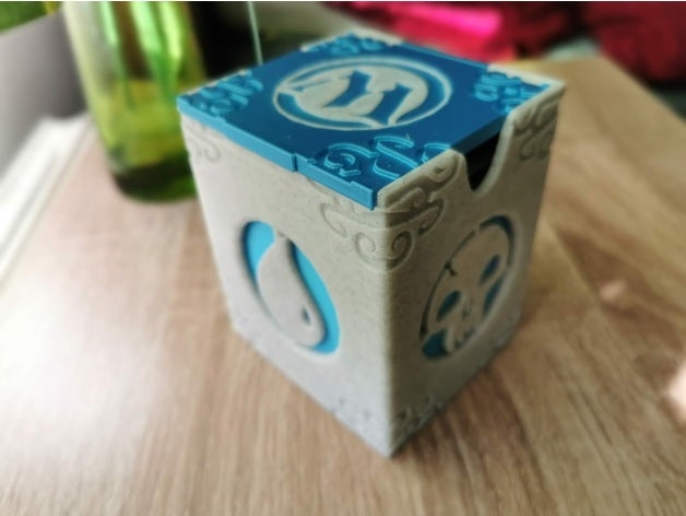 hinged box magic gathering storage 3D print model - Mito3D