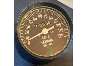 yamaha fs1 speedometer remake 120km h 140km dampers fizzy 3d print model - Mito3D
