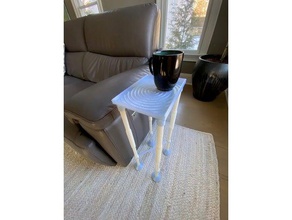 spiral-couch-Beistelltisch einstellbar Möbel Tabelle 3d print model - Mito3D
