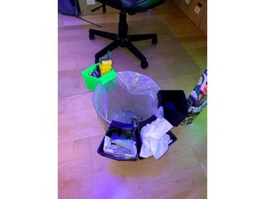 recycle bin waste separation adapter 3d print model - Mito3D
