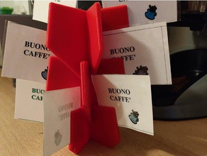 fantasia impilabile titolare della carta business card holder organizzare 3d print model - Mito3D