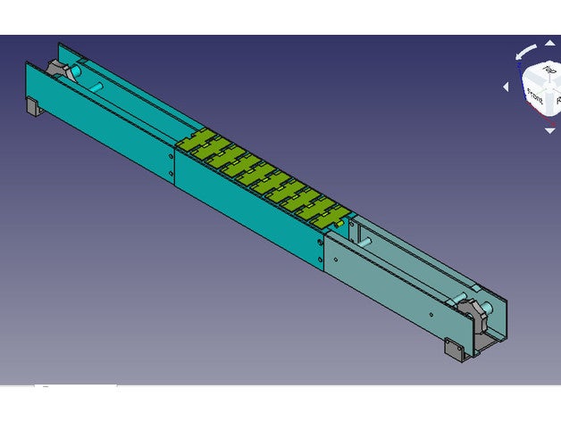 slat link conveyor belt engineering production 3D print model - Mito3D