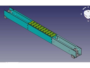 slat link transportador de correia engenharia produção 3d print model - Mito3D