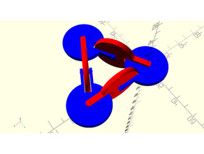 moebius kaleidocycle - disc articulated fidget toy hinge math art openscad 3d print model - Mito3D