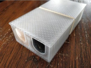 crokinole pulsante casella box di archiviazione 3d print model - Mito3D