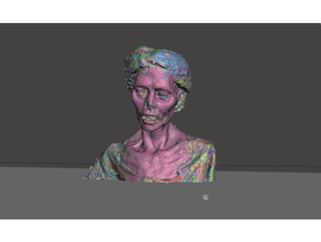 scary lady halloween prop 3d scanned 3d print model - Mito3D