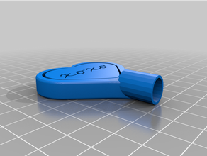 xoxo pencil top spinner 3d print model - Mito3D