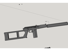 9a 91 tüfek 1 prop görev çağrısı kaçış tarkov silah silahlar askeri pubg Rusya Rus 3d print model - Mito3D