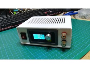 electronic load housing battery powered xy-fz35 18650 3dprinting aliexpress dps3003 dps5005 electronics enclosure 3d print model - Mito3D