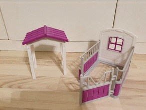 horses shelter box horse playset toy 3d print model - Mito3D