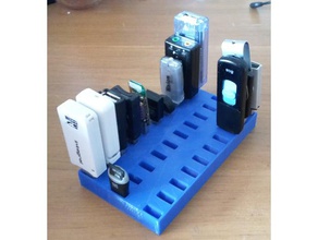 usb storage box spacing parametric customizable memory stick holder 3d print model - Mito3D