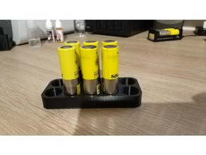 dock 18650 batteries 3d print model - Mito3D