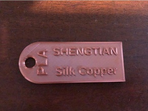 el filamento de la etiqueta - shengtian seda cobre personalizado 3d print model - Mito3D