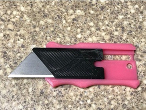 ajustado insertar retráctil de cuchillo utilidad 3d print model - Mito3D