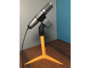 small mic stand microphone 3d print model - Mito3D