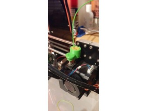 extruder button + filament dust remover filter anet a8 mods parts upgrade cleaner cleaning clear sponge 3d print model - Mito3D