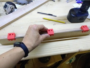 dowel spacer jig adjustable woodworking tools 3d print model - Mito3D