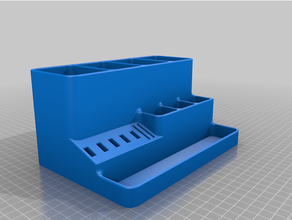 Schreibtisch-organizer Schreibtisch Veranstalter Bleistift-Halter Stift-Halter sd-Karte storage tool organizer usb 3d print model - Mito3D