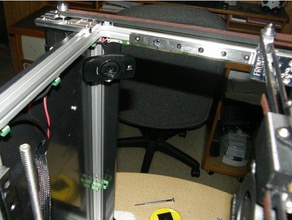 railcore webcam monte 1515 extrusión logitech openscad de montaje 3d print model - Mito3D