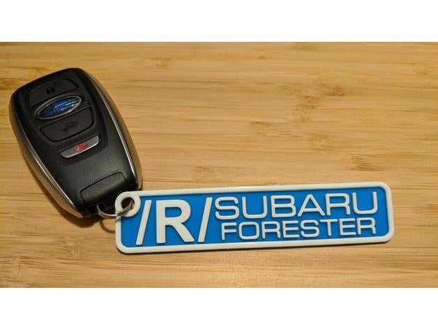 subaru forester keychain 3d 3D print model - Mito3D