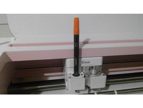 cricut crayola assinatura adaptador de pinça máquina maker canetas 3d print model - Mito3D