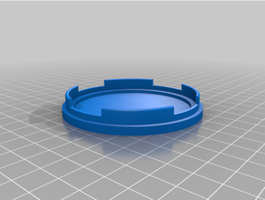 openscad parametric lens cap cover 3d print model - Mito3D