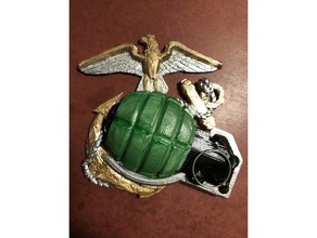 eagle grenade anchor 3d print model - Mito3D