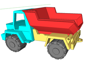 damperli kamyon 3d print model - Mito3D
