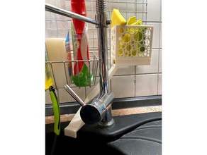 Spüle den Schwamm Wasser schieben Küche Waschbecken 3d print model - Mito3D