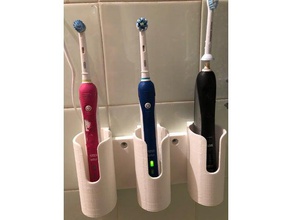 oral-b electric toothbrush modular holder chargers charger wireless 3d print model - Mito3D