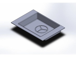 Mittelkonsole Münze Tablett 2016 mb c300 center-Konsole mercedes mercedes-benz 3d print model - Mito3D