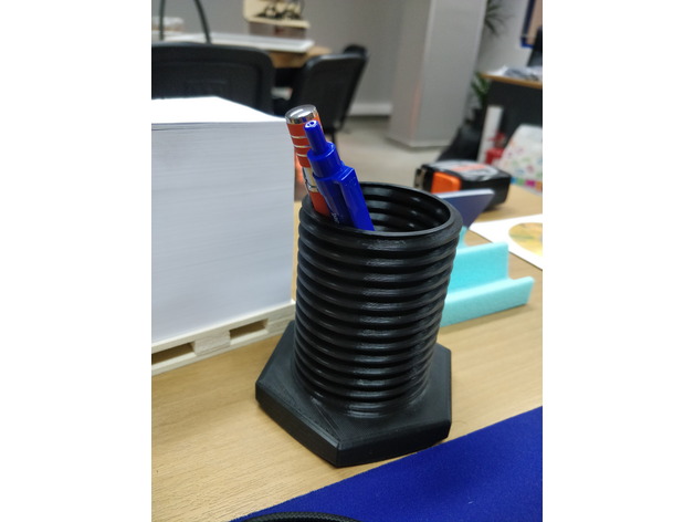m64 bolt pencil holder case pen 3D print model - Mito3D